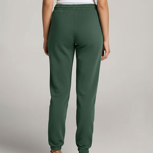 Pantalon décontracté d'hiver pour femme, coupe régulière, style urbain, avec logo imprimé DTF personnalisé, en molleton à dentelle, taille élastique de haute qualité - Product Image 2