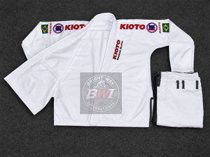Vêtements d'arts martiaux 100% coton tissage perlé 460g broderie imprimée Kimono de Jiu-Jitsu Brésilien Gi Tenue de sport personnalisée Judo BJJ - Product Image 1