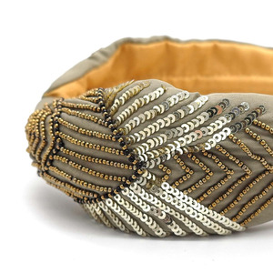 Vente en gros de bandeaux en tissu de style bohème ethnique, brodés de perles, légers, durables, de haute qualité, rembourrés, en ruban, pour femmes et enfants - Product Image 4