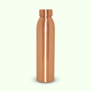 Food Grade Pure Copper Drinking <b>Bottle</b> Matte Finish Reusable <b>Bottle</b> for Home Office Gym - Product Image 3