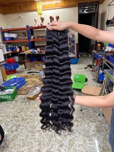 Deep Wavy Wholesale Raw Hair Weave Bundle Human Hair Extensions <b>Silky</b> and Shiny Vietnamese Human Hair - Product Image 4