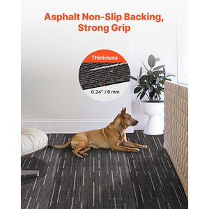 24 Pezzi di Piastrelle Modulari per Pavimenti Commerciali 24x24 Pollici, Tappeto Morbido Imbottito Senza Cuciture, Riutilizzabile, 96 Piedi Quadrati/Pezzo - Product Image 5