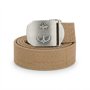 Ceinture en toile personnalisée pour homme avec boucle en acier, robuste et réglable, par WALLOW EMBROIDERY WORKS - Product Image 3