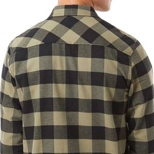 <b>Men's</b> Plaid Flannel <b>Shirt</b> Long Sleeve Button Casual Soft 100% Cotton Satin <b>Lumberjack</b> Style Warm Outdoor Workwear Everyday - Product Image 4