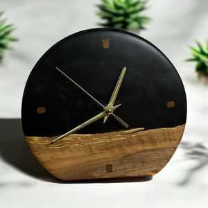Latest Design Table Decorate <b>Clock</b> for Livingroom Natural Wooden and Resin Table <b>Clocks</b> at Reasonable Price - Product Image 1