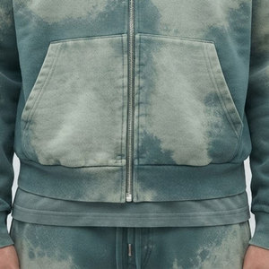Conjunto Deportivo Personalizado con Logotipo, Traje Deportivo Resistente al Sol para Hombre, Tela Suave, Ropa Deportiva para Correr y Hacer Ejercicio, Conjuntos Deportivos con Cierre y Efecto Desgastado por el Sol - Product Image 3