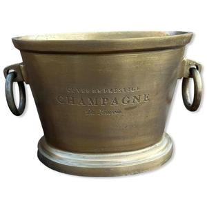 Handmade Champagne Wine Cooler 3 Bottle Stand Large Beverage Tub <b>With</b> <b>Lid</b> Decorated Silver Finish Beer Cooling Ice <b>Bucket</b> Latest - Product Image 6