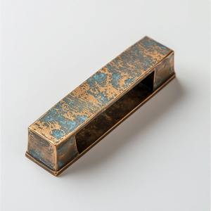 Manija de puerta metálica con acabado de lujo, adecuada para casas de alta gama, hoteles y espacios de oficina. - Product Image 4