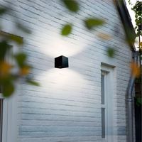 Applique murale LED cylindrique magnétique en aluminium, étanche IP44, pour extérieur, avec capteur PIR, blanc chaud 3500K, Ra60 CRI, pour jardin