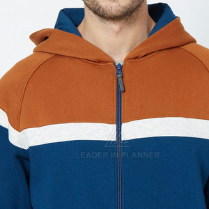 Service OEM – Survêtement décontracté d'hiver pour homme à capuche, coupe régulière, respirant, 100 % coton, tissu léger, motif uni - Product Image 6