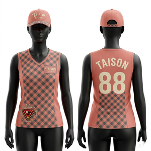 เสื้อสนุกเกอร์ผู้หญิง ผ้าโพลีเอสเตอร์ระบายอากาศ 150 GSM สีเขียวอมฟ้า ดีไซน์ลายเรขาคณิต พิมพ์โลโก้แบบซับลิเมชั่นตามสั่ง - Product Image 2