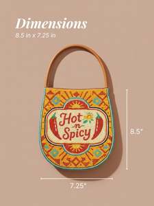 กระเป๋าคลัทช์ลูกปัดแก้วลายดอกไม้เขตร้อน MS Handicraft Mexican Fiesta พร้อมสายสะพายข้าง ปรับแต่งสีและรูปทรงได้ รุ่น Ms-wc-001 - Product Image 4