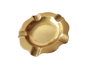 Cendrier vintage élégant en laiton, décor à la maison, comptoir de table, cendrier à cigarettes pour hôtel restaurant, bureau à domicile, intérieur et extérieur - Product Image 1