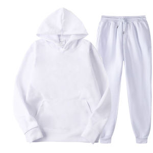 Survêtement noir personnalisé en gros, qualité supérieure, 100% polyester/coton, prix d'usine, molleton technique pour jogging - Product Image 2