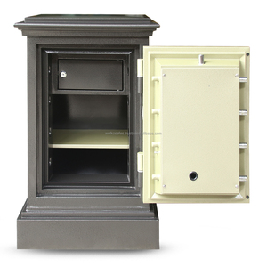 Caja Fuerte WELKO LXS740 E Plateada Negra con Cerradura de Llave, Acero Inoxidable, Resistente al Fuego, para el Hogar - Product Image 4