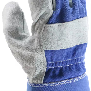 Guantes de Seguridad para Jardinería Resistentes y Personalizados, Guantes de Trabajo de Cuero Vacuno con Doble Palma - Product Image 6