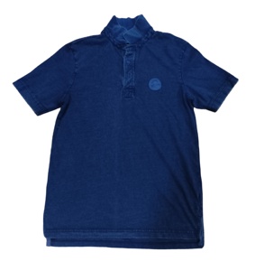 Vente en gros 240 g/m² Personnalisé Unisexe Boxy Fit Acid Wash Polo T-shirts Hommes Vintage Oversize Washed Heavyweight Casual Solid tee - Product Image 2
