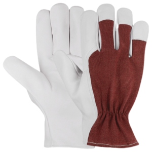 Top-Ranked Sheep Grain Leather Driving <b>Gloves</b> Breathable Heavy Duty Construction for Gardening <b>Driver</b> Work Abrasion Resistant - Product Image 4