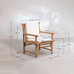 Vintage Boho <b>Folding</b> Bamboo Chair <b>Set</b> Garden Chairs Outdoor Patio Decor For Home Hotel Bamboo Furniture Made in Vietnam - Product Image 2