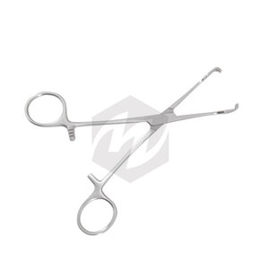 Pinzas Teale Vulsellum Premium de 10 Pulgadas, Curvas Lateralmente, 4x5 Dientes, Mandíbulas de 5 mm de Ancho, para Ginecología, Cervix, Cirugía Manual - Product Image 4