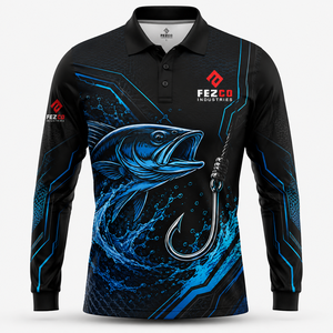Hot Sale Customized Wholesale High Quality Outdoor Light Weight Polyester Custom Fishing Polo Shirt for <b>Men</b> - Product Image 2