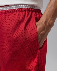 Shorts de basket-ball en maille rouge, shorts d'entraînement athlétiques, shorts de sport à taille élastique avec cordon de serrage, vêtements d'équipe de basket-ball - Product Image 5