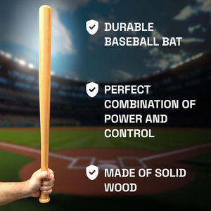 Bate de Béisbol WARPRO INDUSTRY SS-BB-08, 31 Pulgadas, Madera Natural Blanca, Acanalado, Ligero, 0.3-0.5 kg, 1 Pieza, Nivel de Habilidad Personalizado - Product Image 6