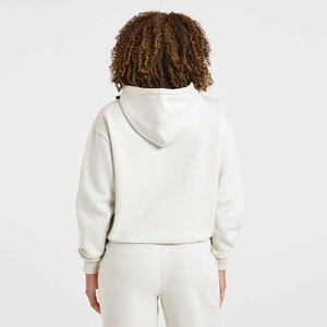 Sudadera con capucha y cremallera para mujer, con cordón ajustable, logotipo personalizado, color liso, forro polar, manga larga, corte regular, transpirable, venta al por mayor - Product Image 2