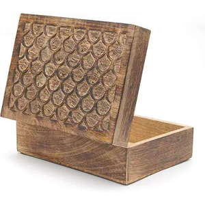 2026 High Selling Handmade Modern Wooden Storage <b>Box</b> Natural Mango Acacia Wood by blossom craft india - Product Image 6