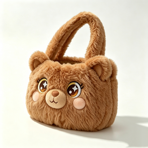 Custom Plush <b>Panda</b> Bag ,Cute <b>Panda</b> Handbag, Soft Fluffy Plush Bucket Bag,<b>Panda</b> Purse ,Animal Plush Shoulder Bag - Product Image 6