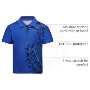 Vêtements de golf légers pour l'entraînement, polos de golf pour jeunes garçons et filles, construction en tricot extensible, pour les rondes d'entraînement et les programmes de club - Product Image 4