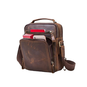 Custom Genuine Leather Laptop Briefcase Business Messenger <b>Bag</b> Vintage Office Computer Shoulder <b>Bag</b> - Product Image 3