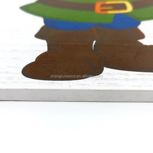 UV Printed Folk Art <b>Wooden</b> <b>Sign</b> Welcome Merry Christmas Featuring Santa Claus Decorative Wall <b>Sign</b> Wood Crafts <b>Wooden</b> Boxes - Product Image 4