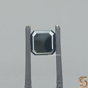 โมอิสซาไนต์ทรงแอสเชอร์สีดำเจียระไนด้วยมือ 3 กะรัต ขายดี ผ่านการทดสอบเพชรโดยผู้ตรวจสอบอิสระ SATANI - Product Image 2