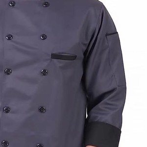 Uniforme de Bar y Restaurante para Hombre, Conjunto Moderno de Camisa Polo y Delantal, Bordado Personalizado, Fabricante Mayorista OEM, Logotipo Personalizado, Manga Larga - Product Image 4