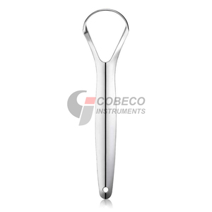 Grattoir à langue en acier inoxydable au design ergonomique, forme anatomique pour une nettoyage facile et sans gêne - Product Image 1