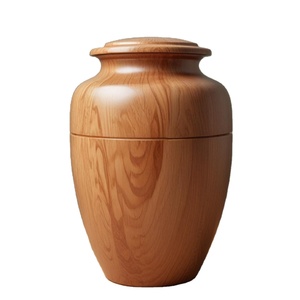 โกศเผาศพทำจากไม้แนวชนบทขี้เถ้าหรือขี้เถ้าขี้เถ้าขี้เถ้า - Product Image 1