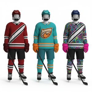 Maillot de hockey sur glace vierge pour équipe professionnelle, personnalisable en polyester de haute qualité, vente en gros, design de hockey sur glace personnalisé de haute qualité - Product Image 2
