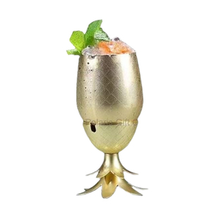 Luxury Handmade Stainless Steel <b>Metal</b> Round Shape Shinny Polished Drinking Glass Hot Selling Highest - Product Image 4