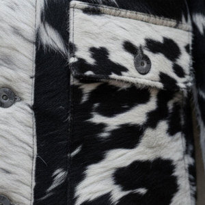 Custom Plain Dyed Cowhide Leather <b>Jackets</b> Different Style Fashionable <b>Men</b> Hair On Leather <b>Jackets</b> Cowhide Leather <b>Jackets</b> - Product Image 4