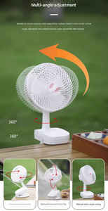 Ventilador de Escritorio de Plástico para el Hogar GongTian F1122 sin Aspas, Recargable, con Control de Botones y Caja - Product Image 4