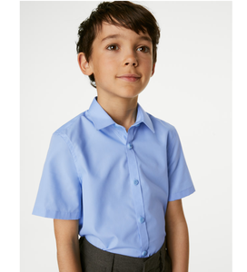 Chemises Scolaires Unisexe Personnalisées OEM pour Enfants, Coupe Slim, Faciles à Repasser, en Mélange de Coton Respirant et Durable, Uniformes avec Logo, Commandes en Gros - Product Image 3