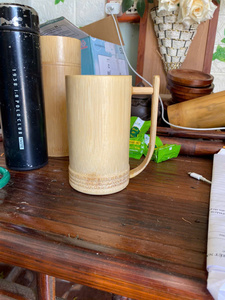 แก้วกาแฟไม้ไผ่สำหรับเดินทางพร้อมโลโก้ที่กำหนดเองใช้ซ้ำได้อุปกรณ์สำหรับดื่มที่เป็นมิตรต่อสิ่งแวดล้อม - Product Image 1