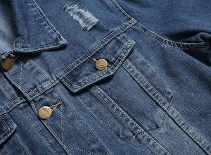 Wholesale Custom Logo Front 100% Cotton Men's Winter Jeans Jacket Breathable Eco-Friendly Quick Dry Outdoor Use High Quality - Product Image 3