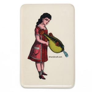 Bandeja Rectangular Metálica Moderna de Alta Demanda, Modelo Giselle, 10*16.5CM, Esmalte Transparente, Multifuncional, Colgante, Móvil, Apta para Lavavajillas - Product Image 1