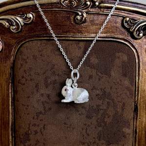 Oferta de Verano: Collar con Colgante de Conejo Personalizable, Hecho a Mano, en Plata de Ley 925, Joyería Fina - Product Image 5