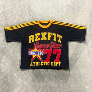 Camisetas de Verano 2025 Nuevas Personalizadas de Alta Calidad 100% Algodón para Hombre, Camiseta con Estampado Digital, Letras Vintage, Lavado, Corte Recortado - Product Image 6