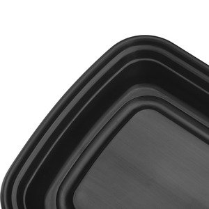 38oz rectangular <b>lunch</b> container Microwaveable food storage set Bento <b>box</b> with lid 150 <b>pack</b> meal prep container - Product Image 3