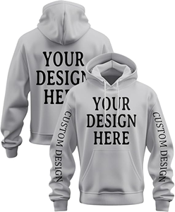 Sudadera con capucha estilo streetwear, extragrande, para hombre, con impresión de logotipo personalizado, bordado, 100% algodón, servicio OEM y ODM disponible. - Product Image 2