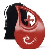 Venta caliente hermosa mar azul y tortuga lágrima cremación urna para adultos para cenizas humanas con bolsa de terciopelo gratis - Product Image 6